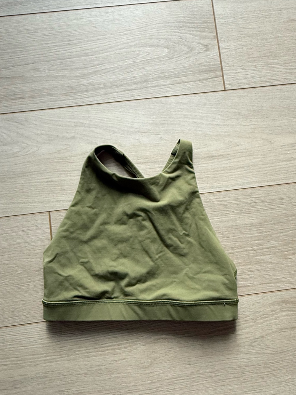 Lululemon Olive Green Women's High Neck Sports Bra